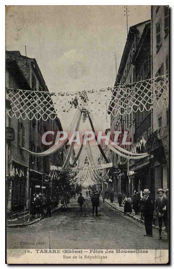 Tarare (Rhône) — Fêtes des Mousselines — Rue de la République