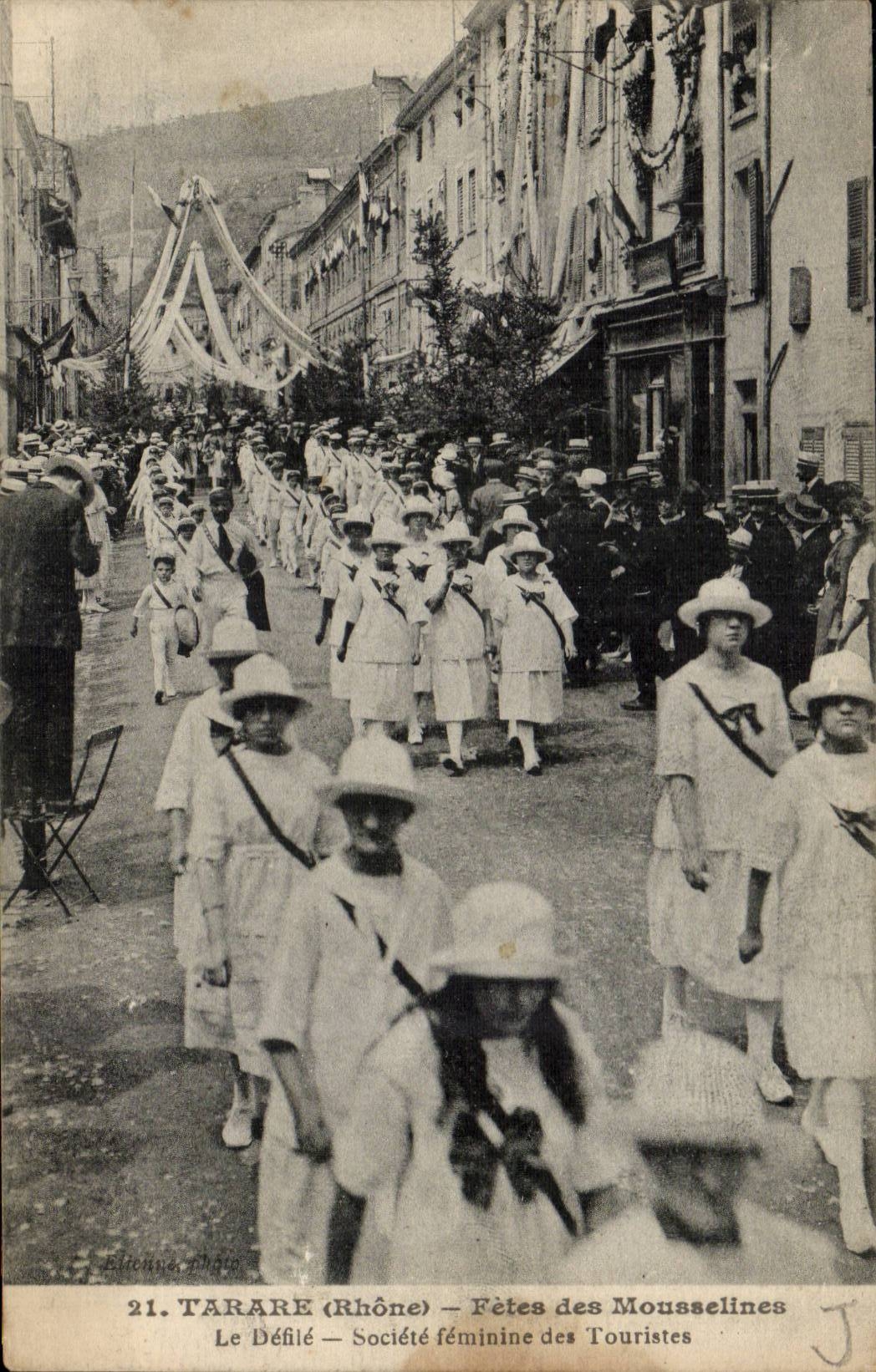 Tarare (Rhône) — Fêtes des Mousselines — Société féminine des Touristes
