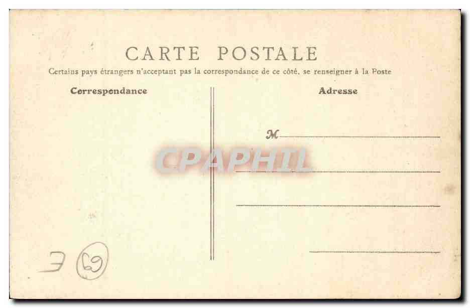 Villefranche (Rhône) — Rue de la Sous-Préfecture — B.F. Paris — Verso