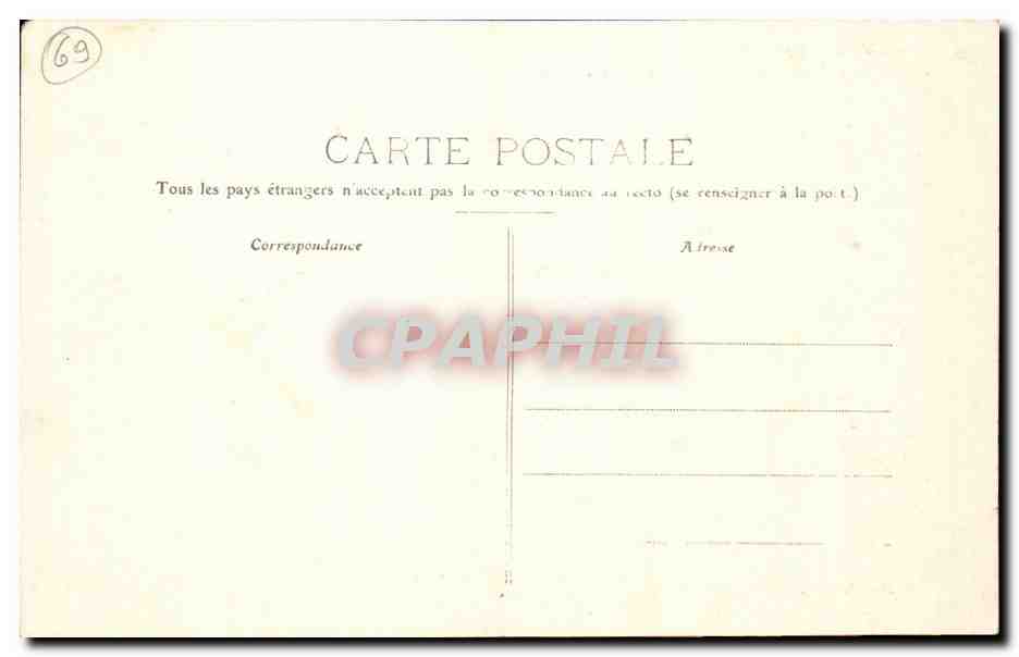 CPA Lyon Ecole de la martiniere des filles — Verso