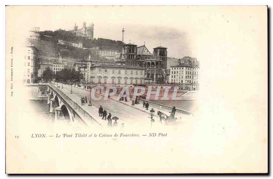 LYON — Le Pont Tilisitt et le Coteau de Fourvière — ND Phot