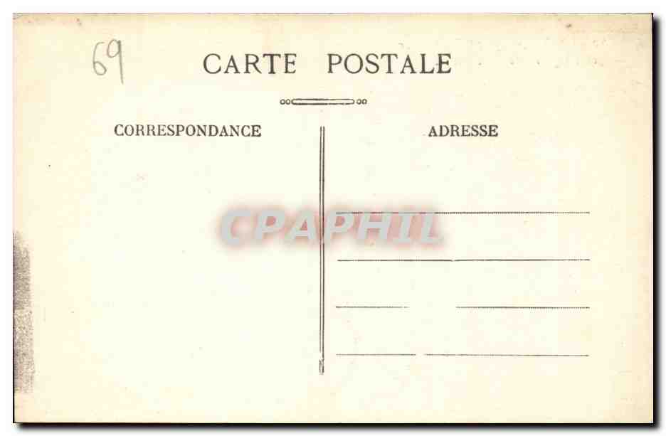 CPA Lyon Place Bellecour et l'eglise de la charite — Rückseite