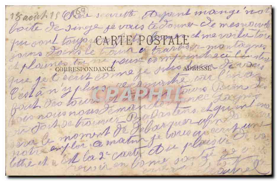 Lyon — Souvenir de Lyon — Éditeur E.R. n°124 — Rückseite