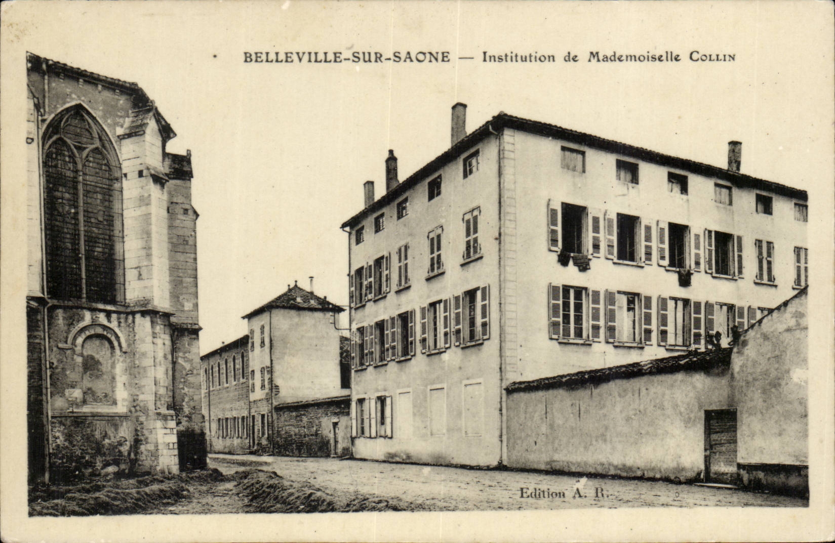 Belleville-sur-Saône — Institution de Mademoiselle Collin — Édition A. R.