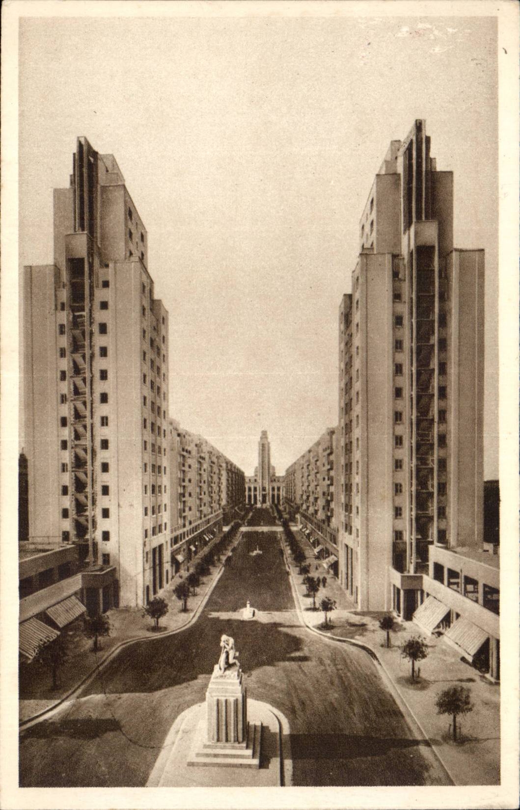 Villeurbanne (Rhône) — Nouveau Centre d'Urbanisme — Avenue de l'Hôtel-de-Ville — éditeur G. Arnaud, Paris, n° 625