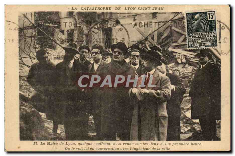 CPA Catastrophe de Lyon Saint Jean 