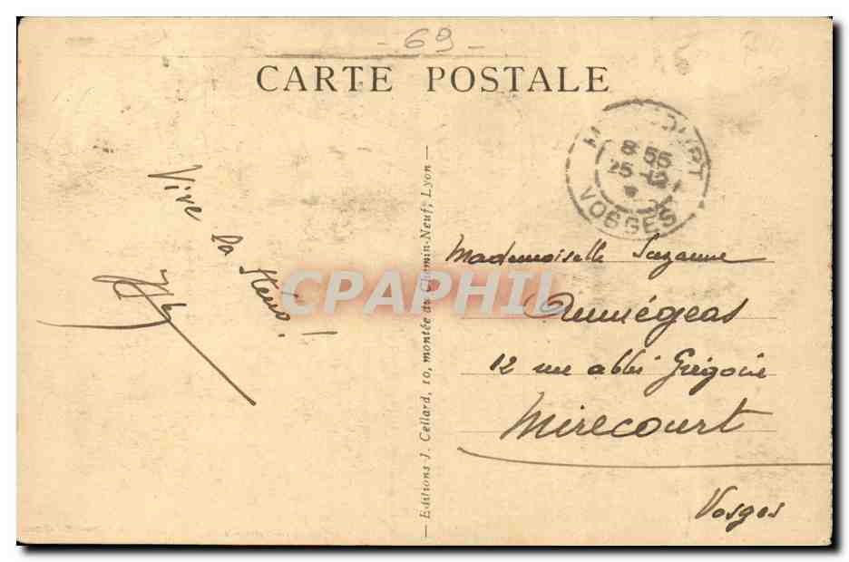 CPA Catastrophe de Lyon Saint Jean  — Verso