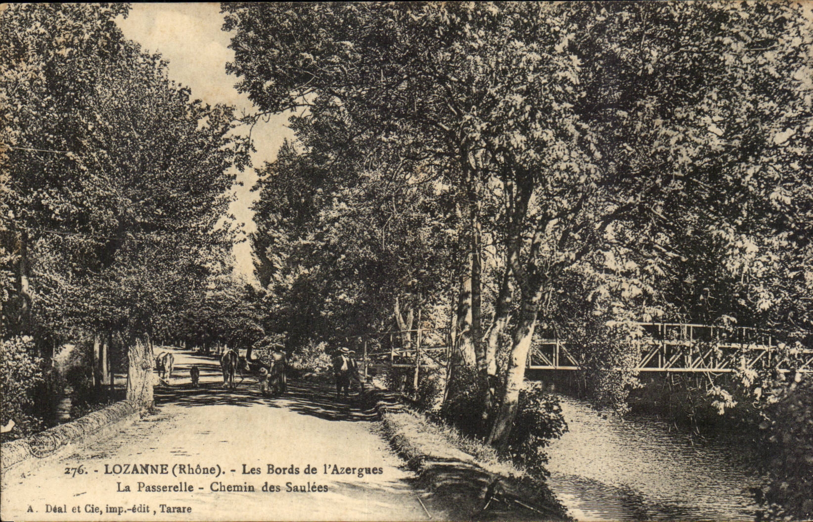 Lozanne (Rhône) — Les Bords de l'Azergues — A. Déal et Cie, imp.-édit, Tarare