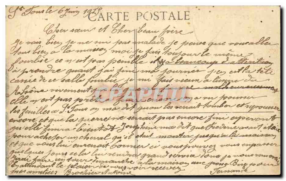 St-PONS (Rhône) — Usines de St-Gobain et ligne du Chemin de fer P.L.M. — CPAPHIL n°1644 — Reverso