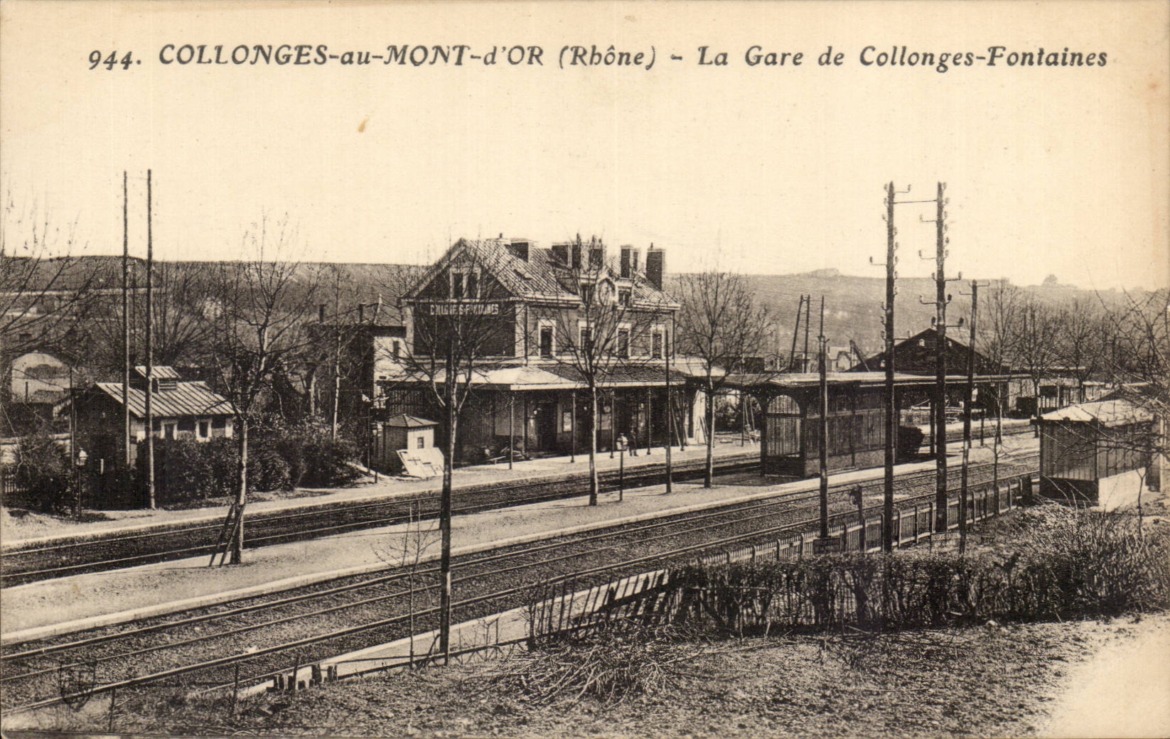 Collonges-au-Mont-d'Or — La Gare de Collonges-Fontaines — Éditeur anonyme, n° 944