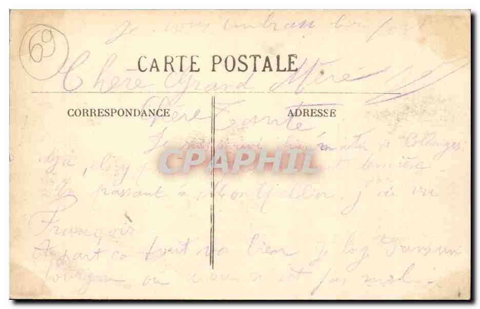 Collonges-au-Mont-d'Or — La Gare de Collonges-Fontaines — Éditeur anonyme, n° 944 — Verso