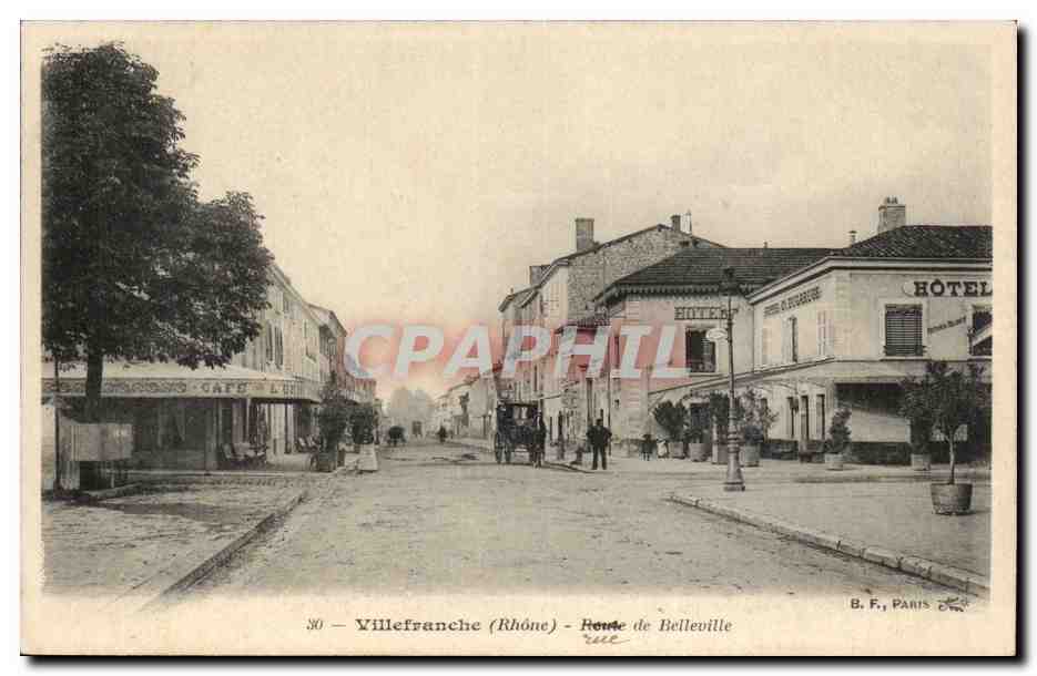Villefranche (Rhône) — Rue de Belleville — B. F., Paris