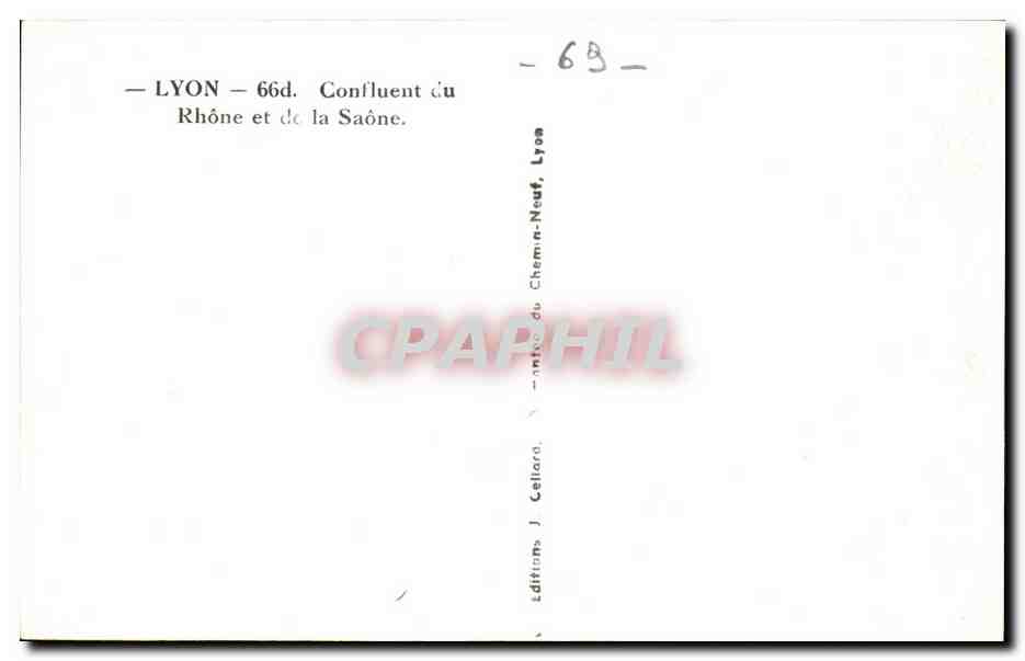 LYON — Confluent du Rhône et de la Saône — Éditions du Chemin de Fer Lyon-Neuf — Rückseite