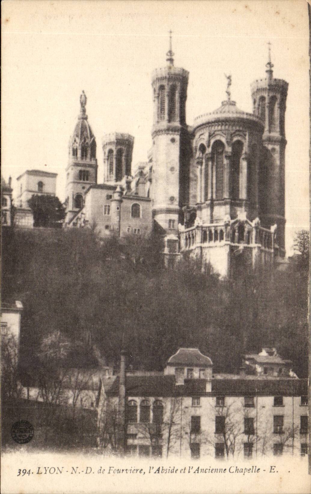 Lyon CPA Nd de fourviere Absie de l'ancienne chapelle