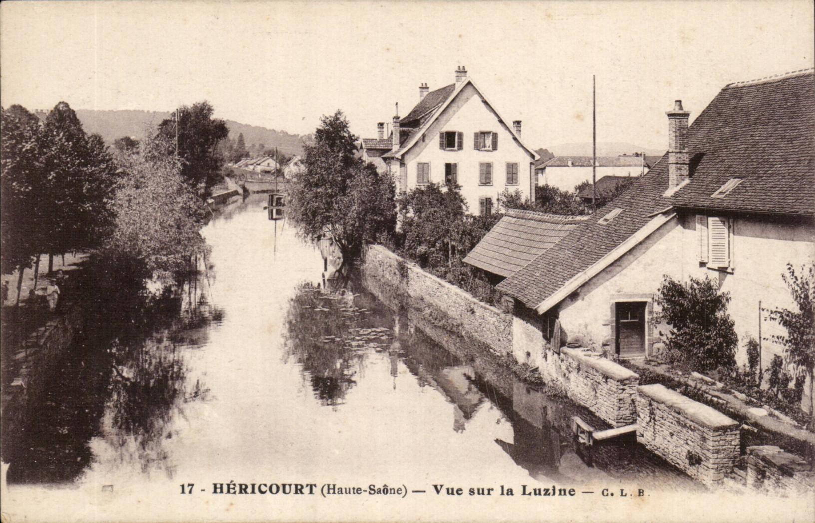 Hericourt CPA Vue sur la Luzine