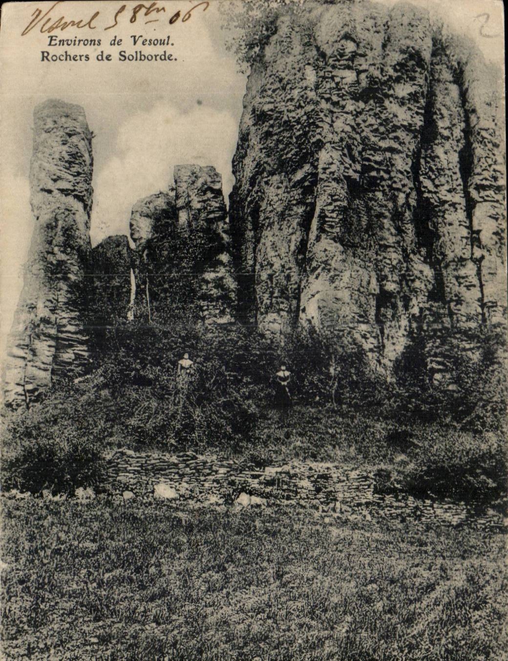 Environs de Vesoul CPA Rochers de Solborde