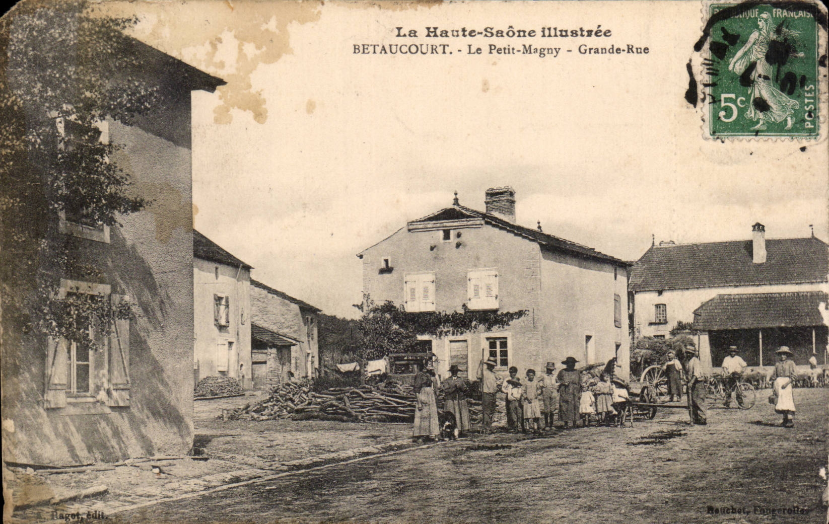 Bétaucourt - Le Petit-Magny - Grande-Rue — La Haute-Saône illustrée, éd. Ragot