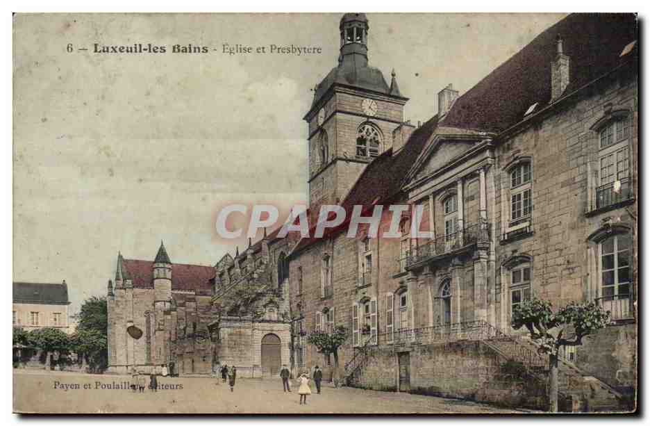 Luxeuil-les-Bains — Église et Presbytère — Payen et Poulaille, éditeurs