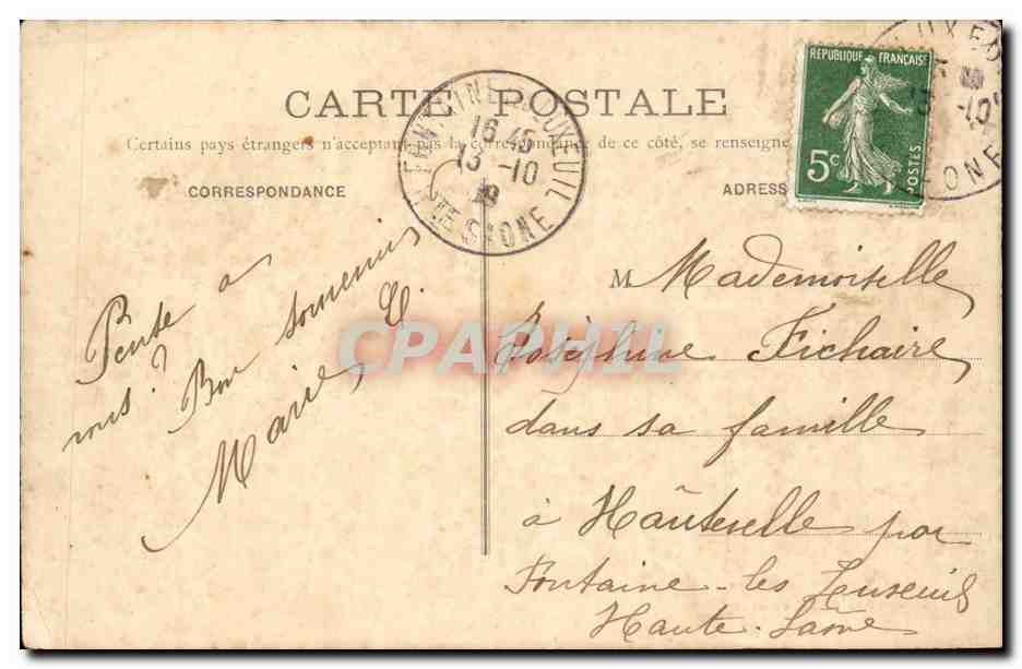 Luxeuil-les-Bains — Église et Presbytère — Payen et Poulaille, éditeurs — Rückseite