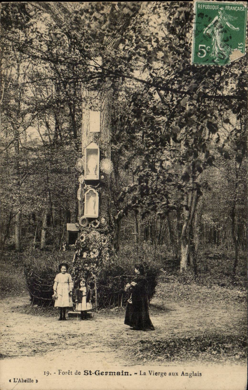Forêt de St-Germain — La Vierge aux Anglais — L'Abeille