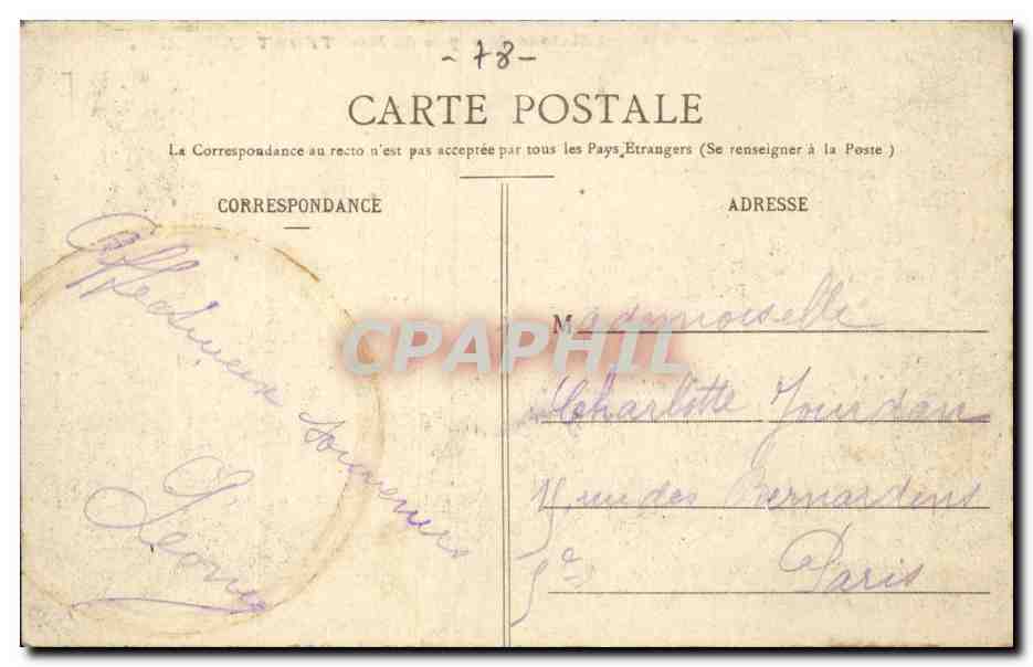 Colonie Escolar y Casa de Reposo de MONTFORT-L'AMAURY — editor desconocido, número de serie no visible — Reverso