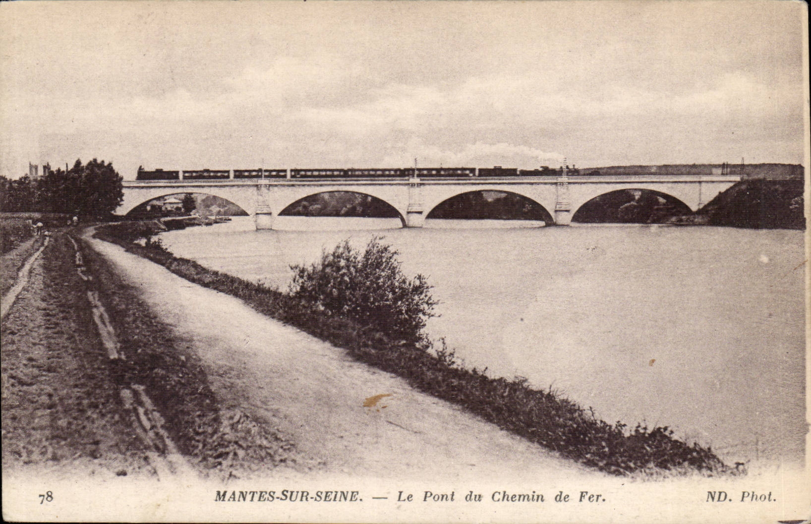 MANTES-SUR-SEINE — Le Pont du Chemin de Fer — ND. Phot.