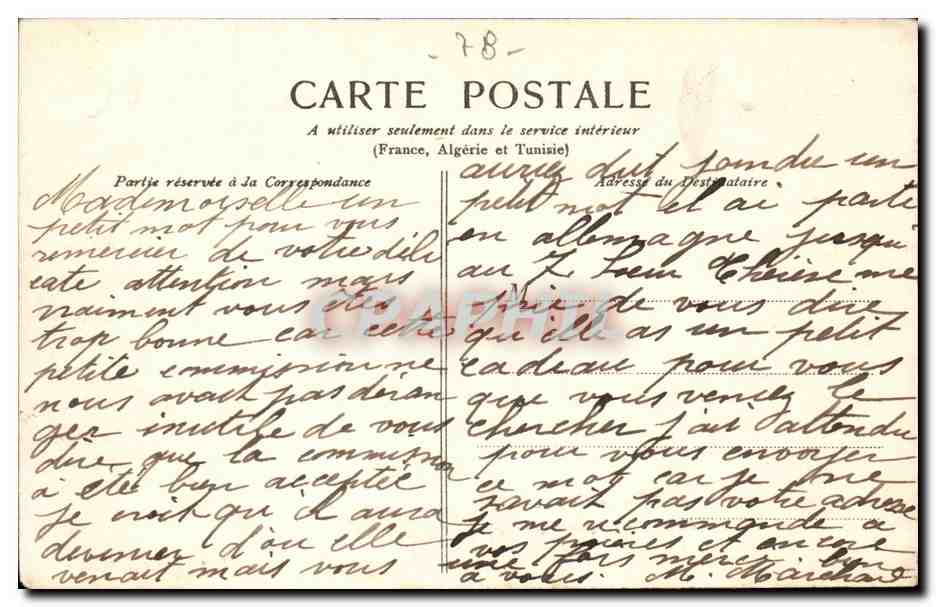 Versailles CPA Asile de vieillards (rue Duplessis) — Verso