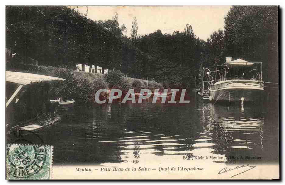 Meulan CPA Petit bras de la Seine Quai de l'arquebuse