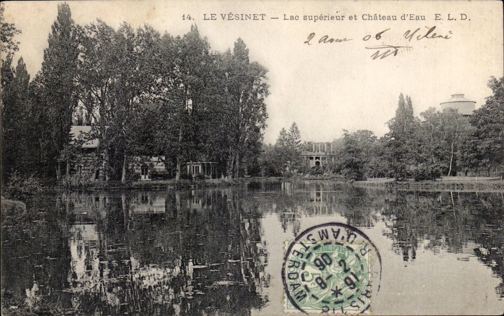 Le Vesinet CPA Lac superieur et chateau d'eau