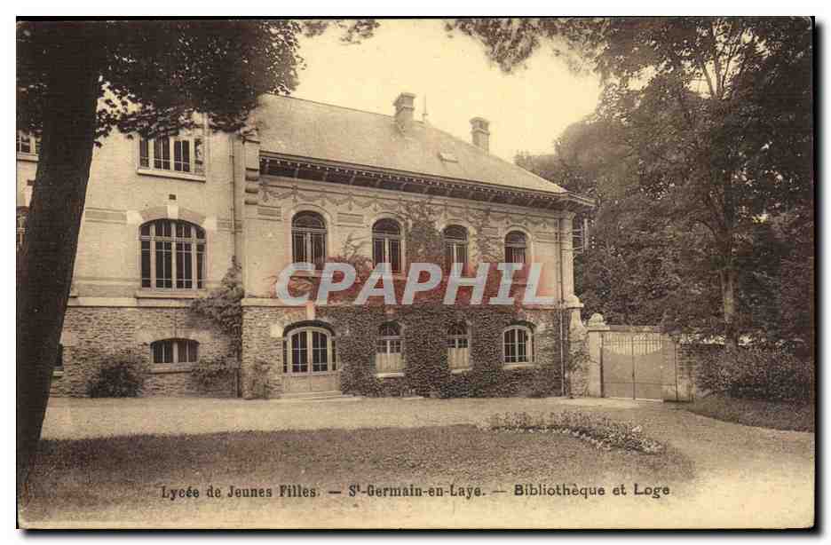Lycée de Jeunes Filles — Sᵗ-Germain-en-Laye — Bibliothèque et Loge
