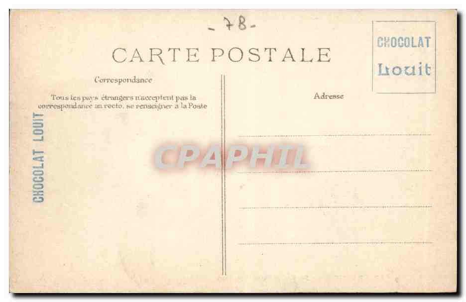 CPA Le Chesnay Boulevard Saint Antoine — Back