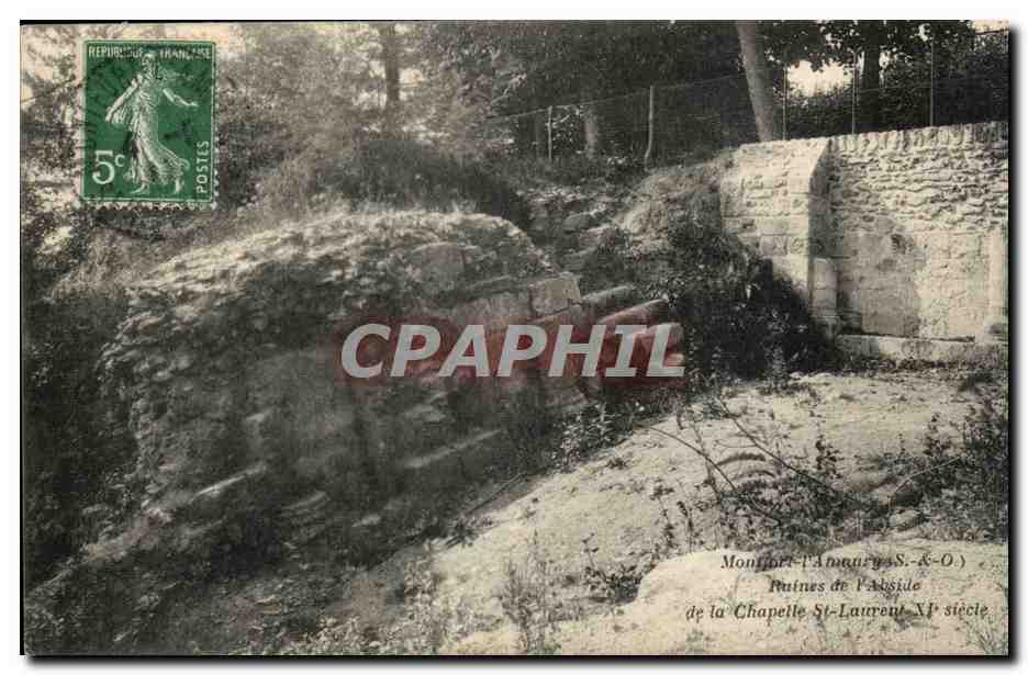 Ruines de l'Abside de la Chapelle Saint-Laurent — Montfort-l'Amaury — Éditeur Ombredanne, n°78