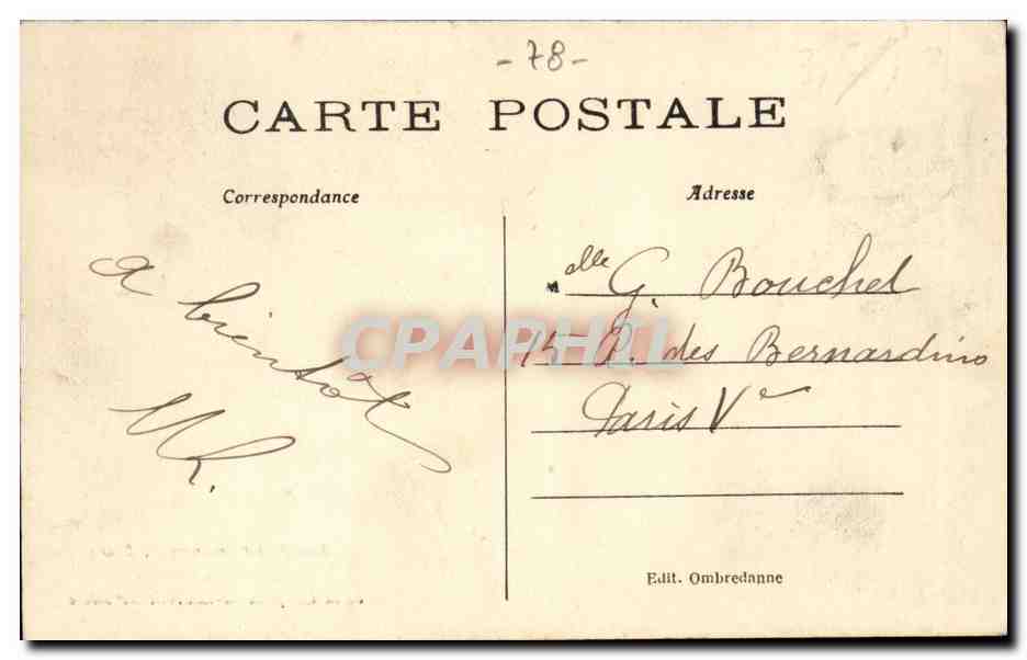 Ruines de l'Abside de la Chapelle Saint-Laurent — Montfort-l'Amaury — Éditeur Ombredanne, n°78 — Reverso