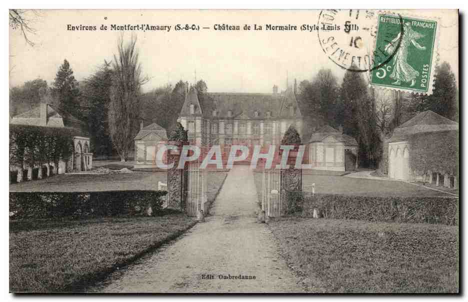 CPA Environs de Montfort l'amaury Chateau de la Mormaire (style Louis XIII)