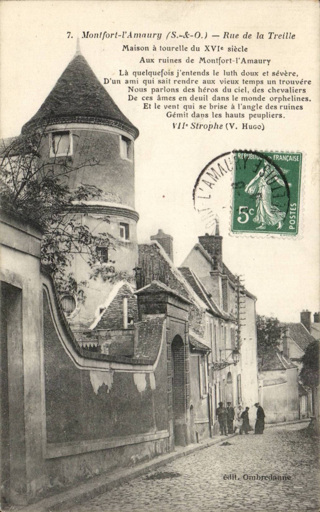 Montfort-l'Amaury — Tower House from the 16th Century — publ. Ombredanne