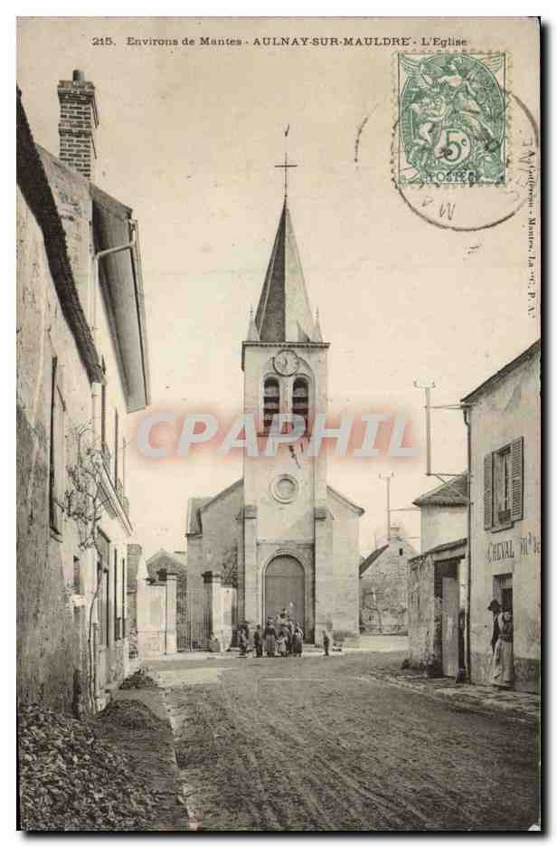 AULNAY-SUR-MAULDRE - L'Église — éditeur Cherval, n° 215