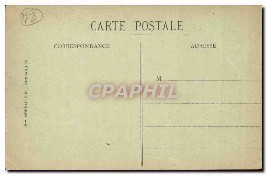 CPA Versailles Chateau La galerie des glaces Salle de la signature de la paix de 1919 — Verso