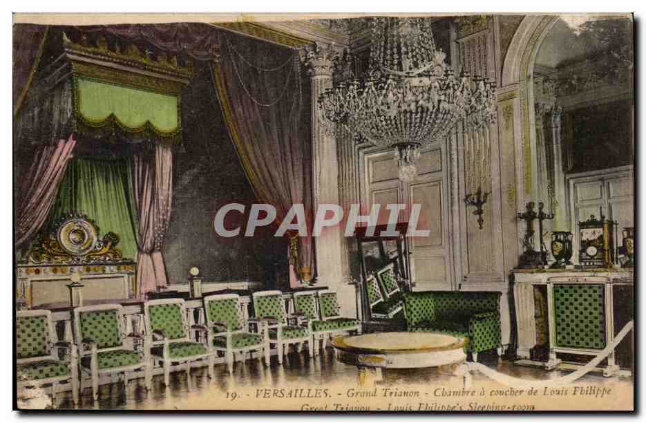 CPA Versailles Chateau Grand Trianon Chambre a coucher de Louis Philippe 