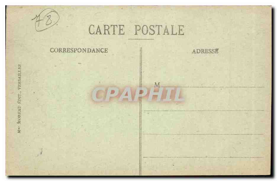 CPA Versailles Chateau Grand Trianon Chambre a coucher de Louis Philippe  — Verso