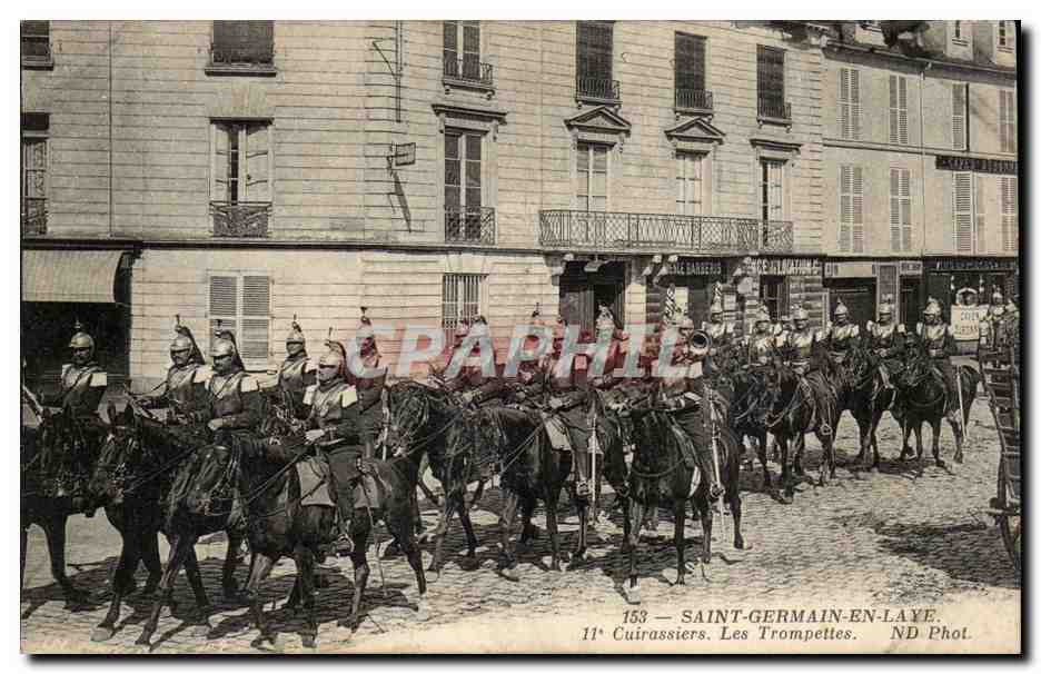 Saint-Germain-en-Laye — 11º Regimiento de Cuiraseros. Las Trompette — ND Phot.