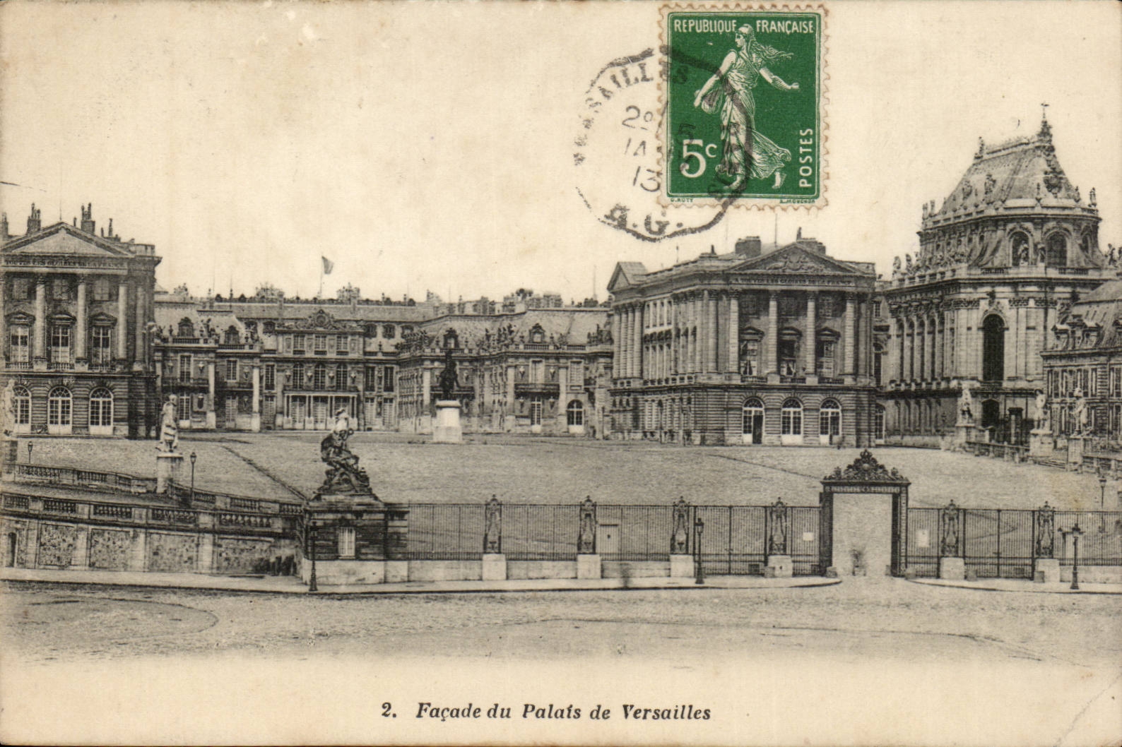 CPA Facade du palais de Versailles