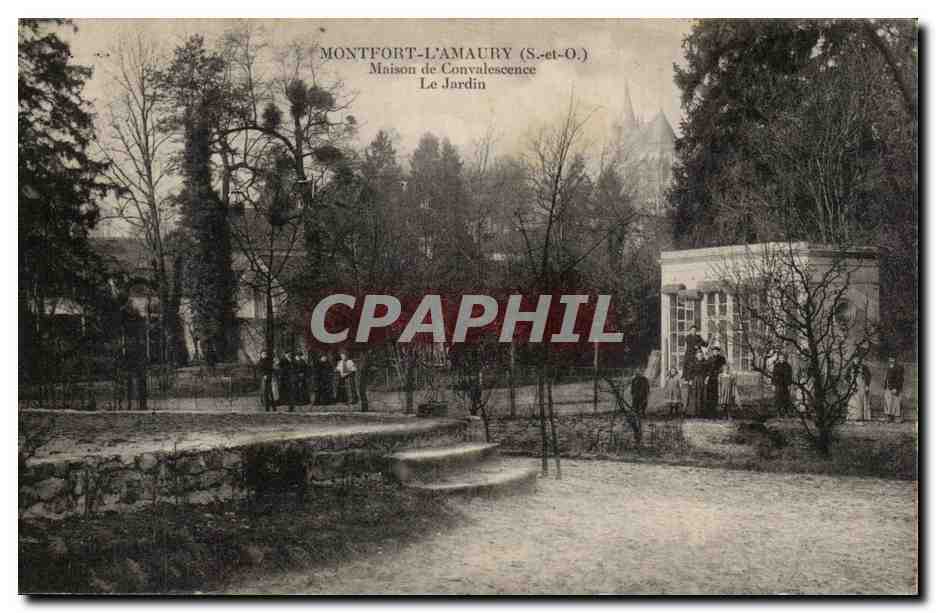 Montfort-l'Amaury (S.-et-O.) — Maison de Convalescence, Le Jardin — éditeur non identifié