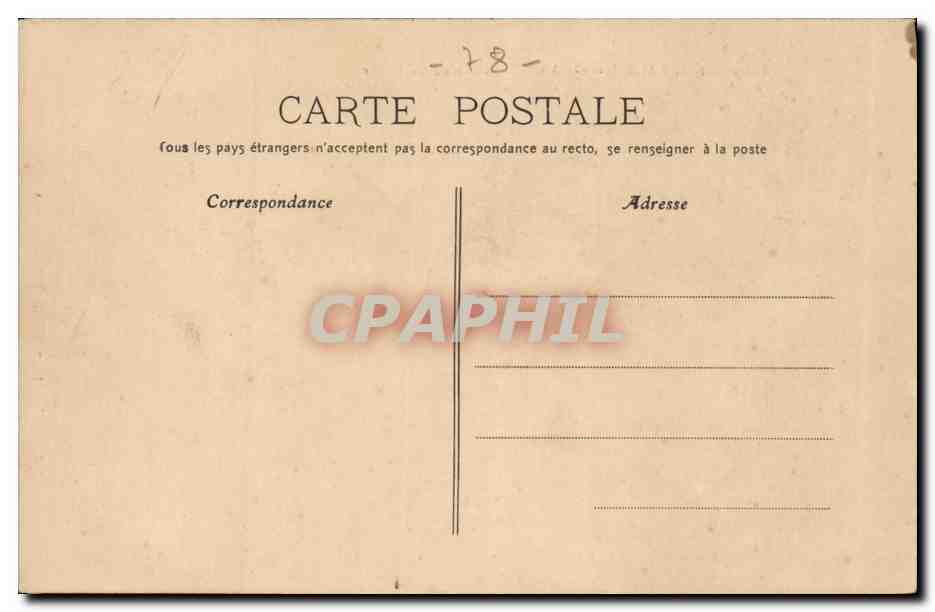 St-GERMAIN-en-LAYE — Château St-Léger — Photographe A. Réc & Éditeur, Château-Thierry, Col. R.I. — Verso