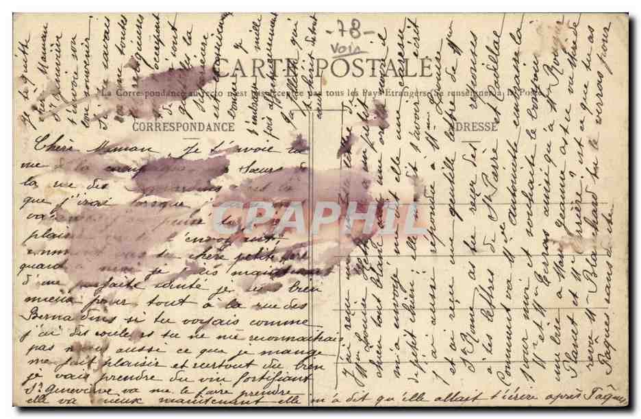 Montfort l'amaury CPA Colonie scolaire et maison de repos  — Verso