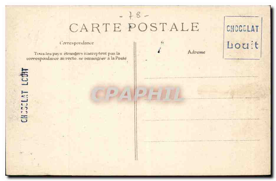Versailles — Funérailles nationales des victimes du dirigeable « République » — 28 Septembre 1909 — Place Saint-Louis — Éditeur ELD — Achterkant