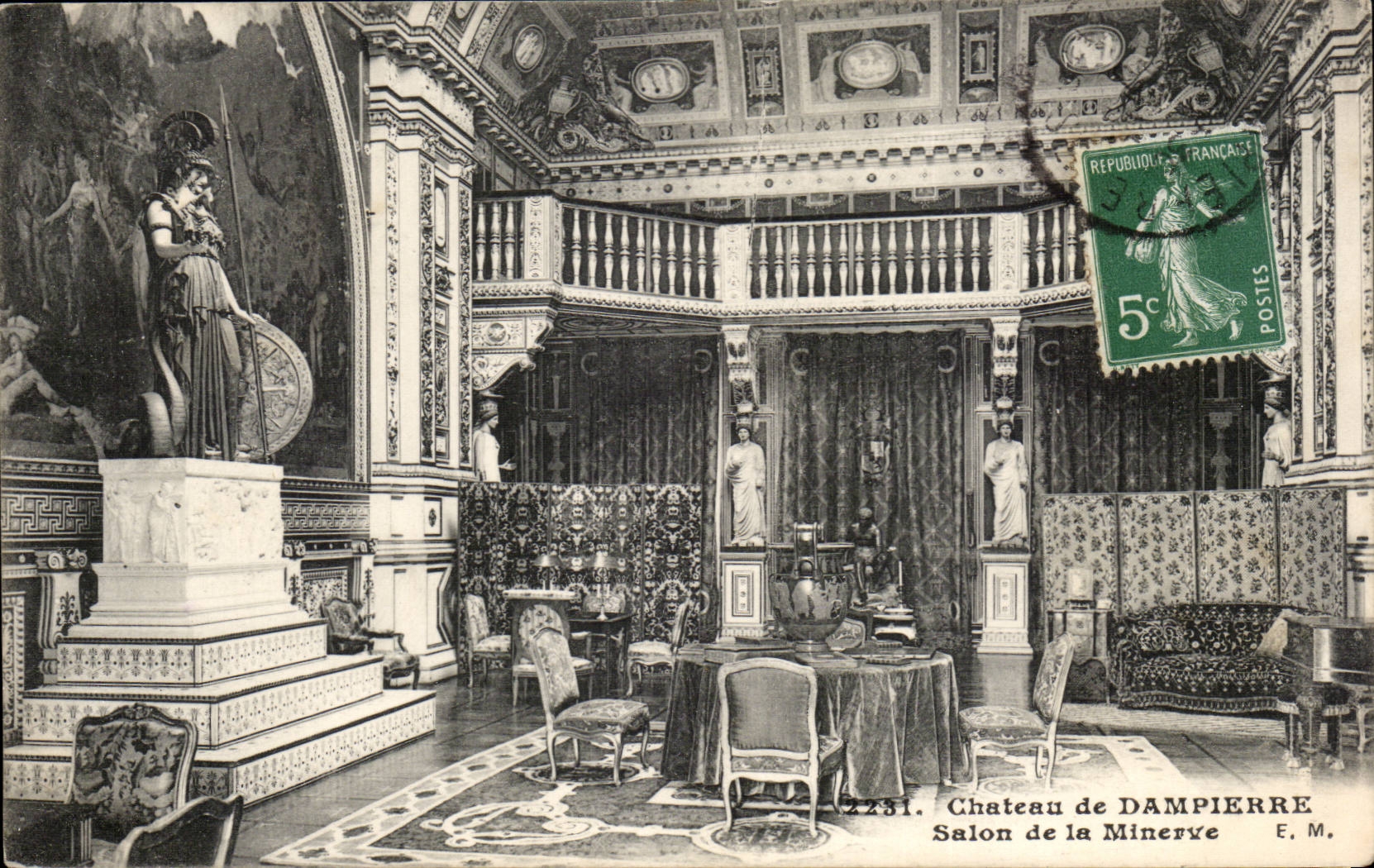 CPA Chateau de Dampierre Salon de la Minerve