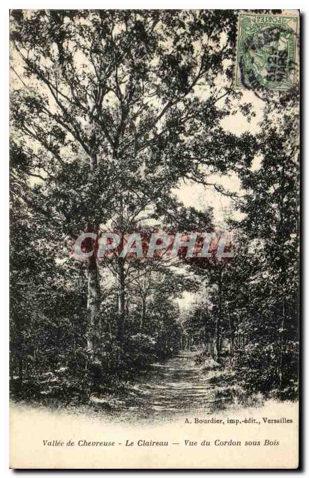 Vallée de Chevreuse - Le Claireau — Vue du Cordon sous Bois — A. Bourdier, imp.-édit., Versailles