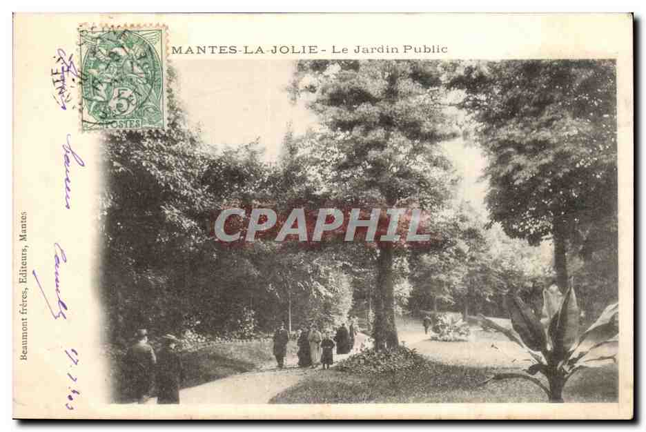 Mantes-la-Jolie - Le Jardin Public — Beaumont Frères, Mantes
