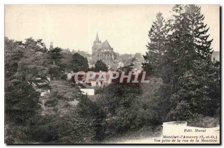 Montfort l'amaury CPA Vue prise de la rue de la moutiere