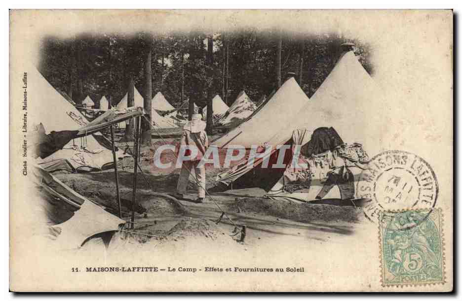 MAISONS-LAFFITTE — Le Camp — Effets et Fournitures au Soleil — Glais Sollier, Libraire